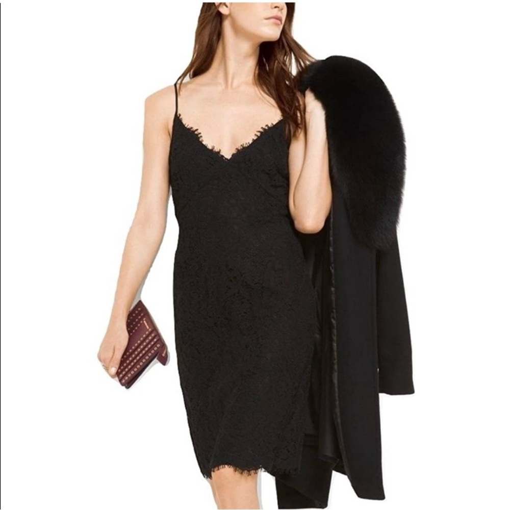 Michael Kors Scalloped Lace Slip Dress